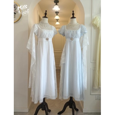 Miss Point The Era Of Light Clothing Empire Waist Daily Short and Long One Piece(Reservation/3 Colours/Full Payment Without Shipping)